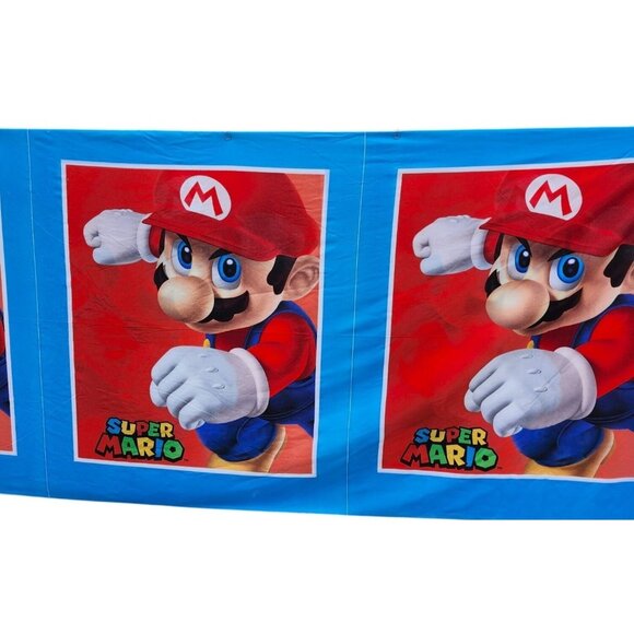 Uncut 8 Panels Nintendo Super Mario cotton Fabric 36x45" each Fabric Craft - Picture 3 of 12